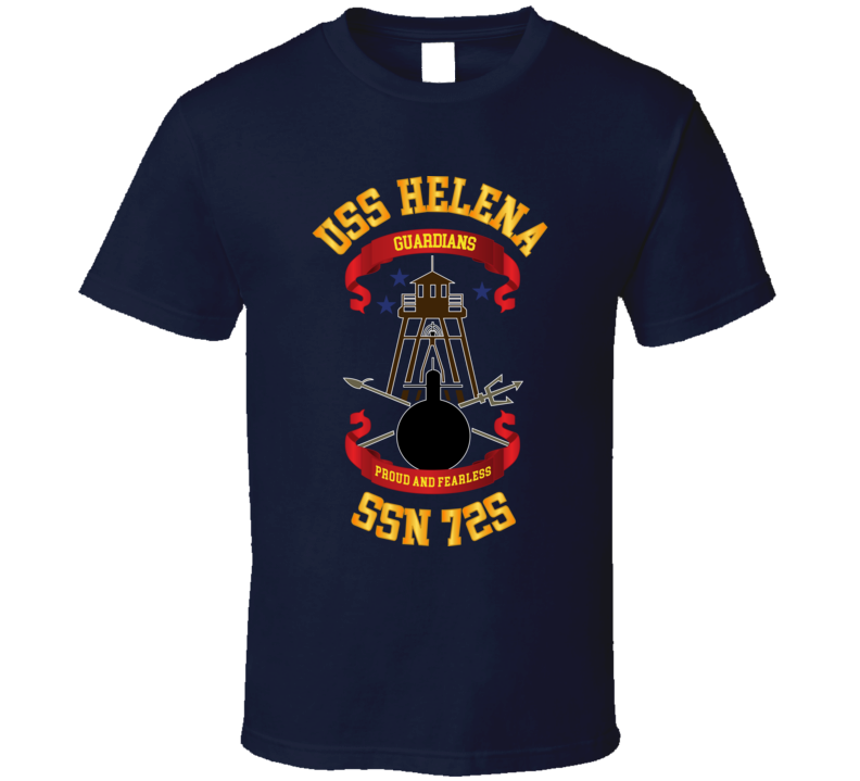  Navy - Uss Helena (ssbn 725) Wo Backgrd T Shirt