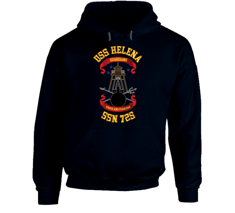  Navy - Uss Helena (ssbn 725) Wo Backgrd Hoodie