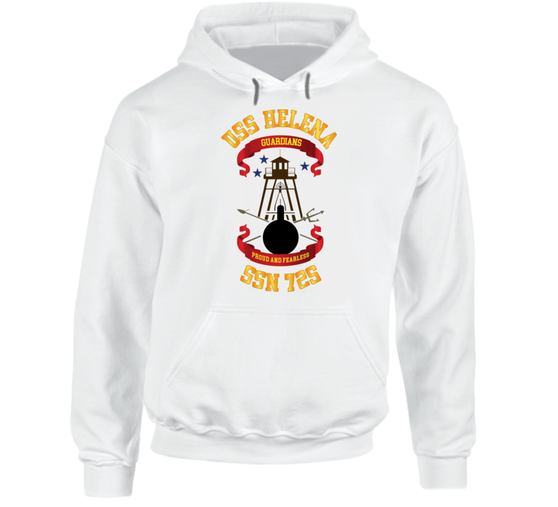  Navy - Uss Helena (ssbn 725) Wo Backgrd Hoodie