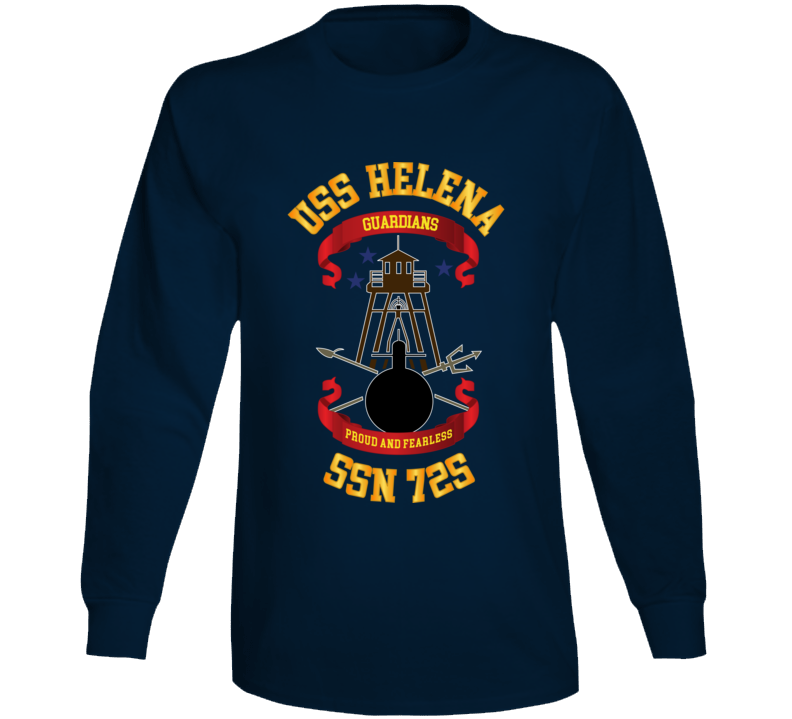  Navy - Uss Helena (ssbn 725) Wo Backgrd Long Sleeve