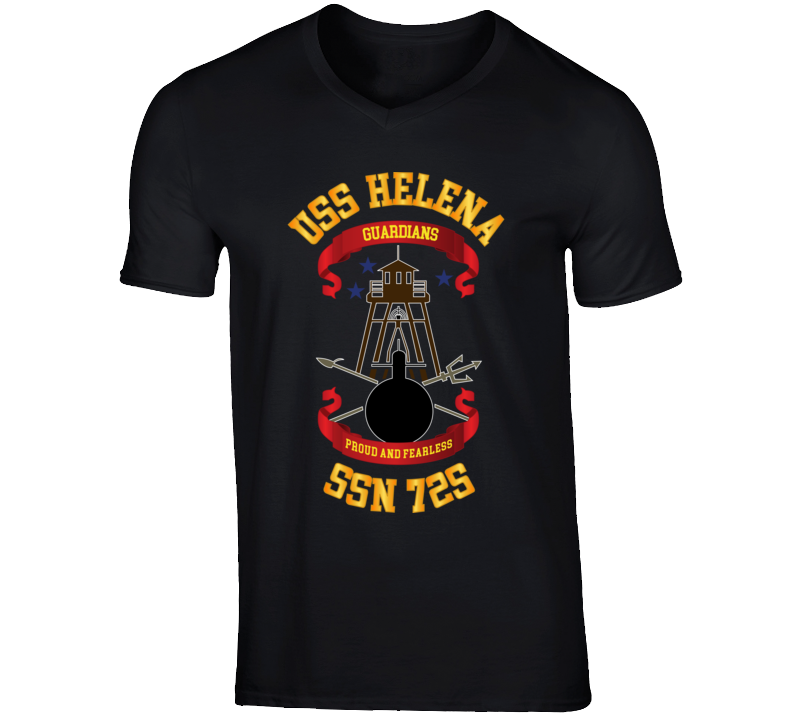  Navy - Uss Helena (ssbn 725) Wo Backgrd V-neck