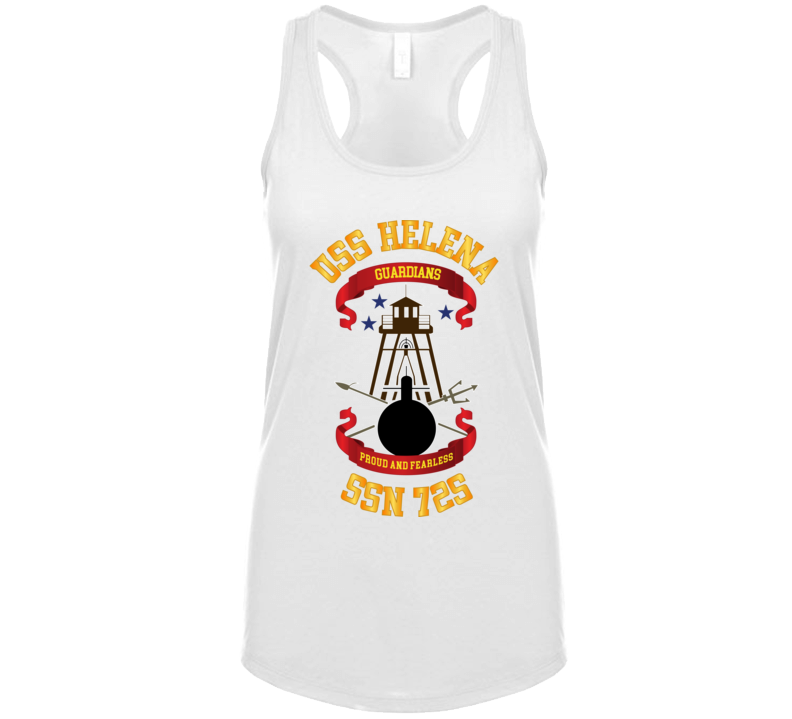  Navy - Uss Helena (ssbn 725) Wo Backgrd Ladies Tanktop