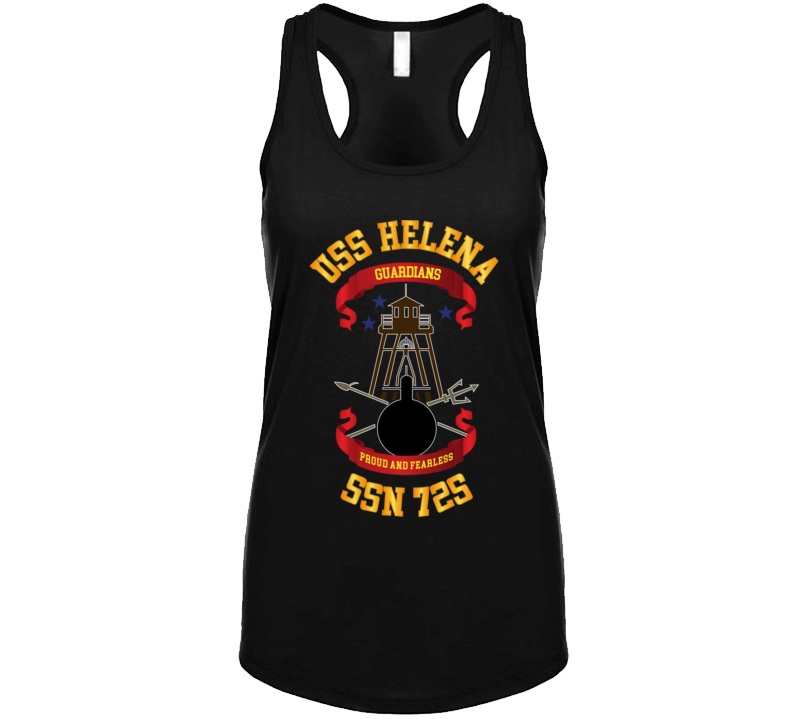  Navy - Uss Helena (ssbn 725) Wo Backgrd Ladies Tanktop