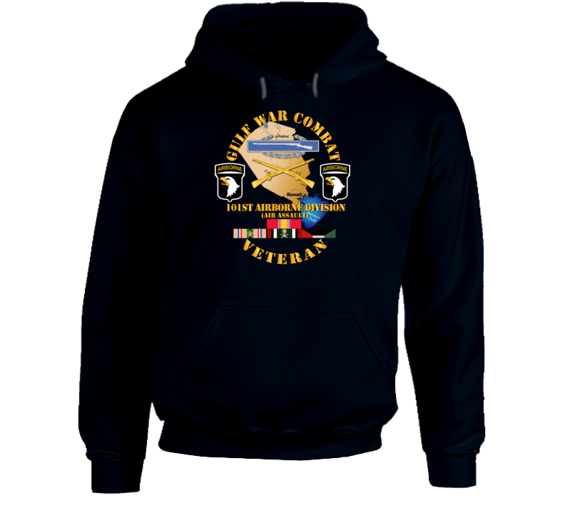 Army - Gulf War Combat Infantry Vet W  101st Abn Div  Ssi Hoodie