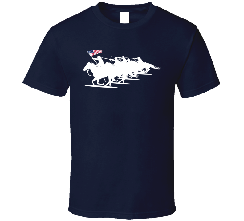 Army - Cavalry Charge - White Silhouette T Shirt