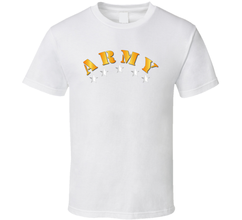 Army - Army W Silver Stars T Shirt