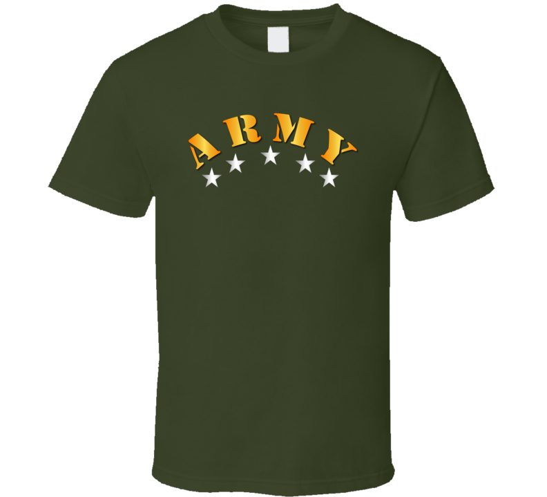 Army - Army W Silver Stars T Shirt