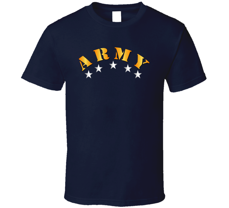 Army - Army W Silver Stars T Shirt