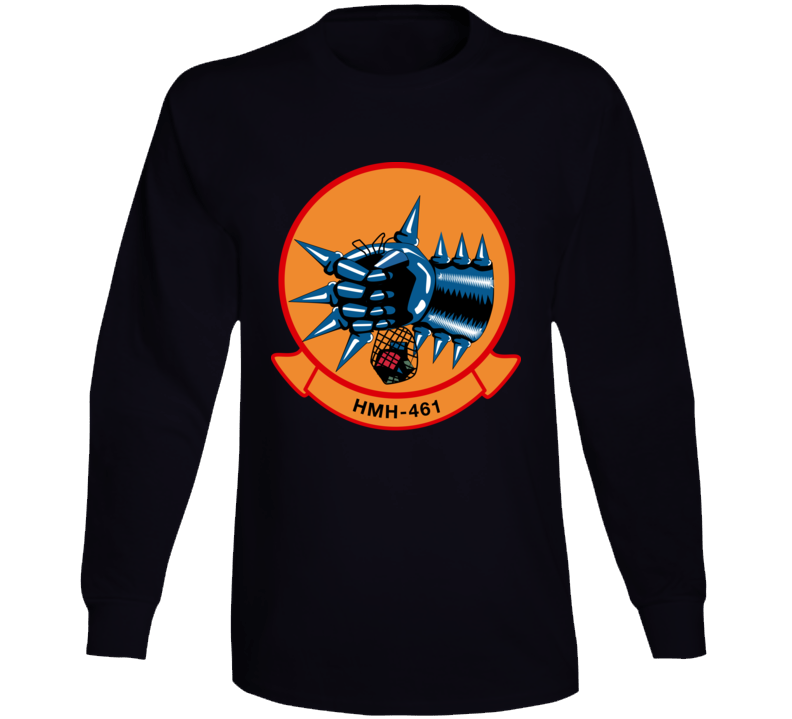 Usmc - Marine Heavy Helicopter Squadron 461 Wo Txt Long Sleeve
