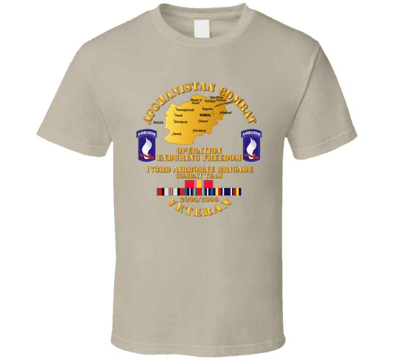 Army - Afghanistan Vet  - 173rd Airborne Bde - Oef - 2005 T Shirt