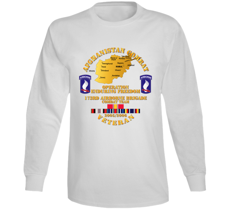 Army - Afghanistan Vet  - 173rd Airborne Bde - Oef - 2005 Long Sleeve