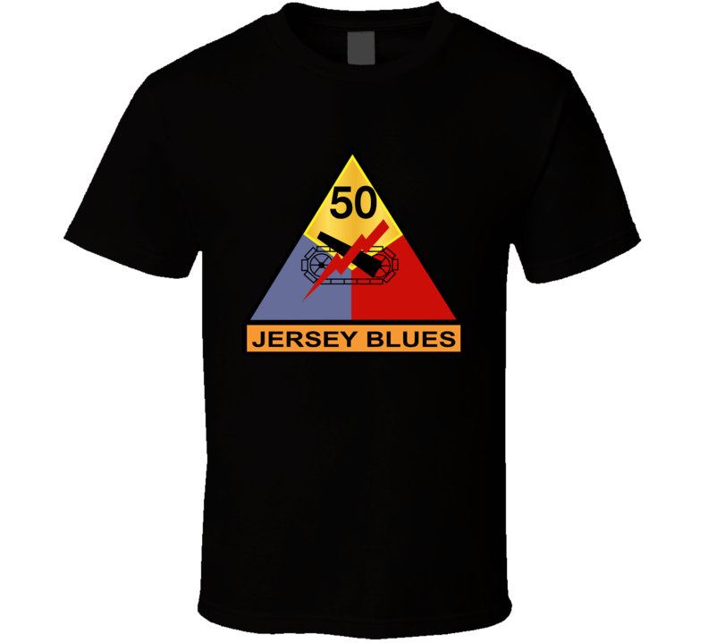 Army - 50th Armored Division - Jersey Blues Wo Txt T Shirt