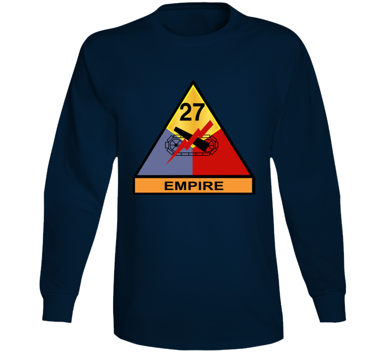 Army - 27th Armored Division - Empire Wo Txt Long Sleeve
