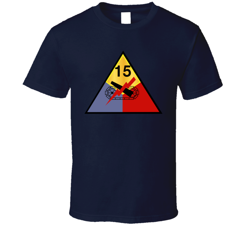 Army - 15th Armored Division Wo Txt T Shirt