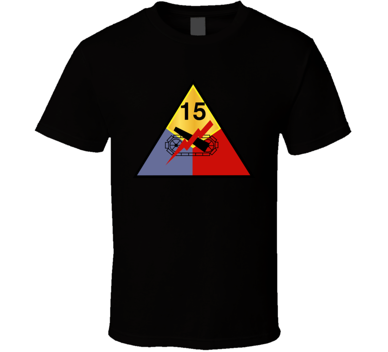 Army - 15th Armored Division Wo Txt T Shirt