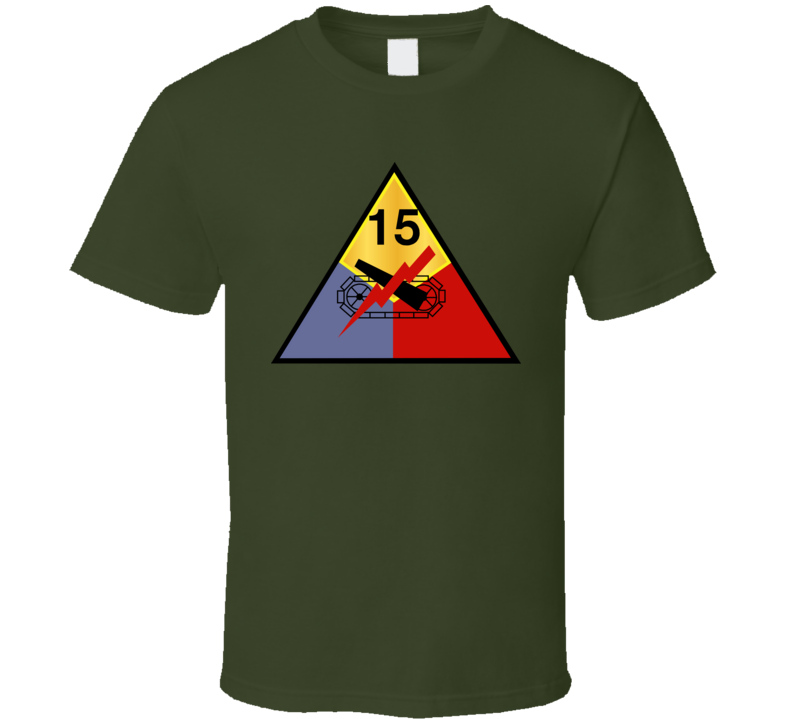 Army - 15th Armored Division Wo Txt T Shirt