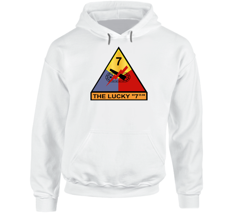 Army - 7th Armored Division - The Lucky 7  Wo Txt Hoodie