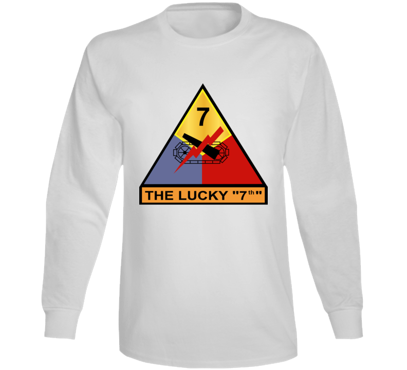 Army - 7th Armored Division - The Lucky 7  Wo Txt Long Sleeve