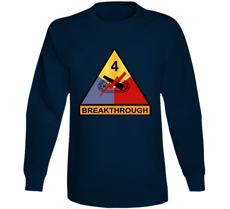 Army - 4th Armored Division - Breakthrough Wo Txt Long Sleeve