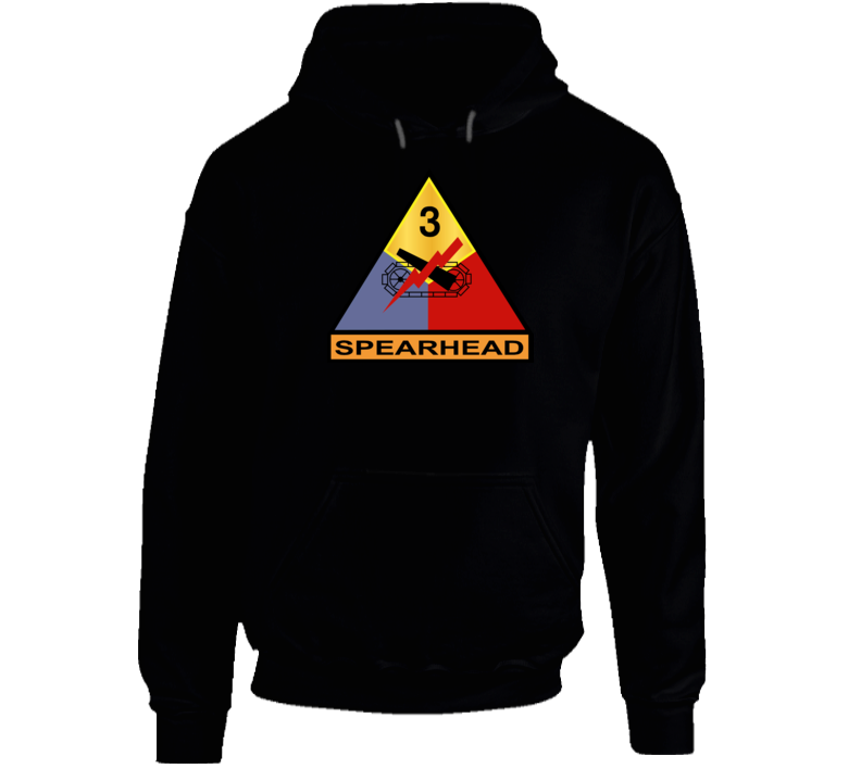 Army - 3rd Armored - Spearhead Wo Txt Hoodie