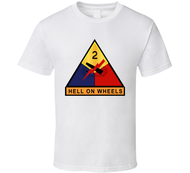 Army - 2nd Armored - Hell On Wheels Wo Txt T Shirt