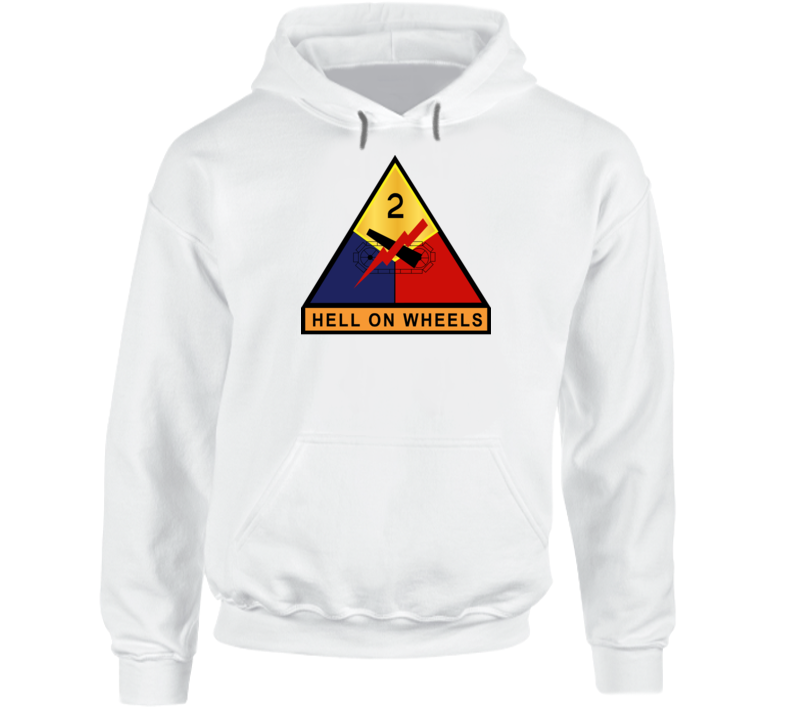 Army - 2nd Armored - Hell On Wheels Wo Txt Hoodie