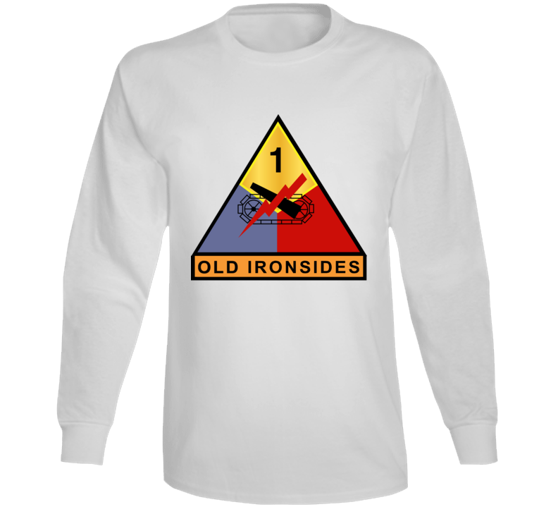 Army - 1st Armored - Old Ironsides Wo Txt Long Sleeve