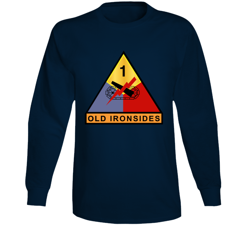 Army - 1st Armored - Old Ironsides Wo Txt Long Sleeve