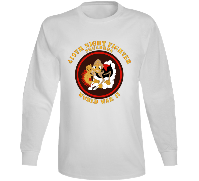 Aac - 419th Night Fighter Squadron - Wwii Long Sleeve