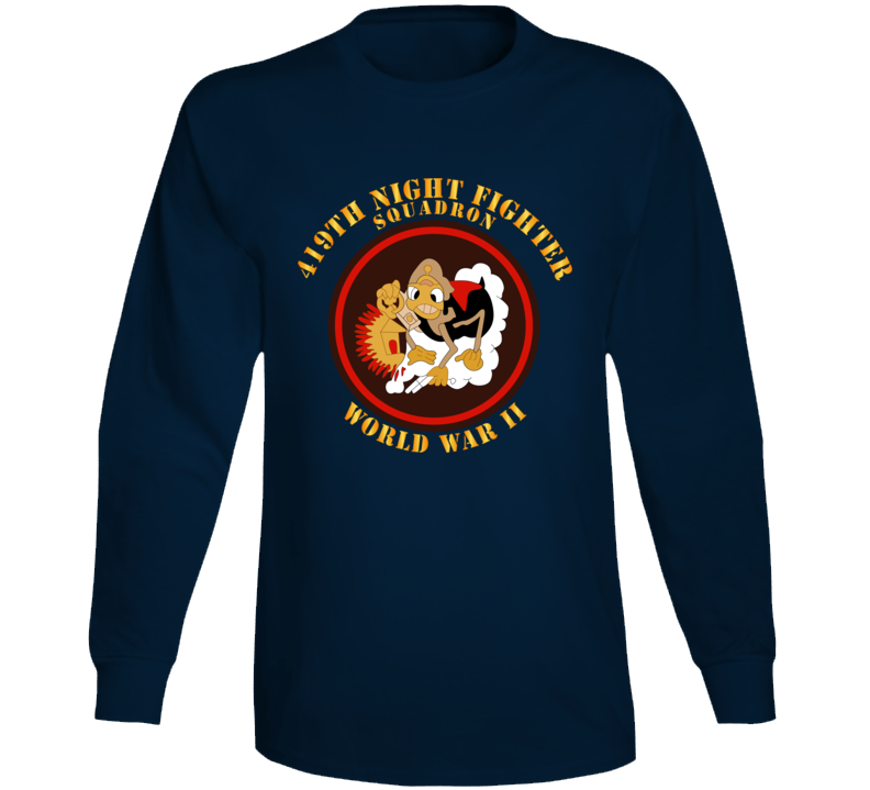 Aac - 419th Night Fighter Squadron - Wwii Long Sleeve