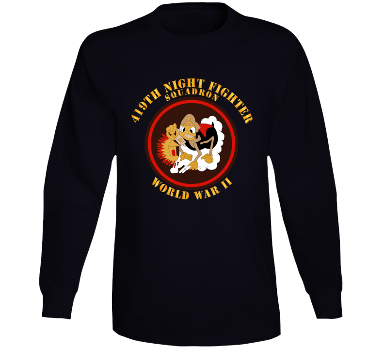 Aac - 419th Night Fighter Squadron - Wwii Long Sleeve