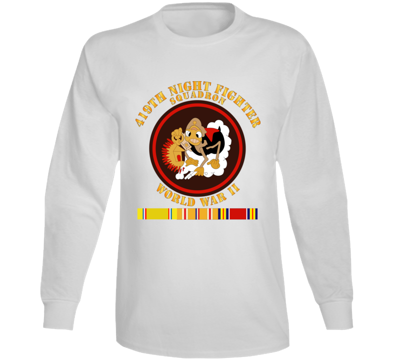 Aac - 419th Night Fighter Squadron - Wwii W Svc Long Sleeve