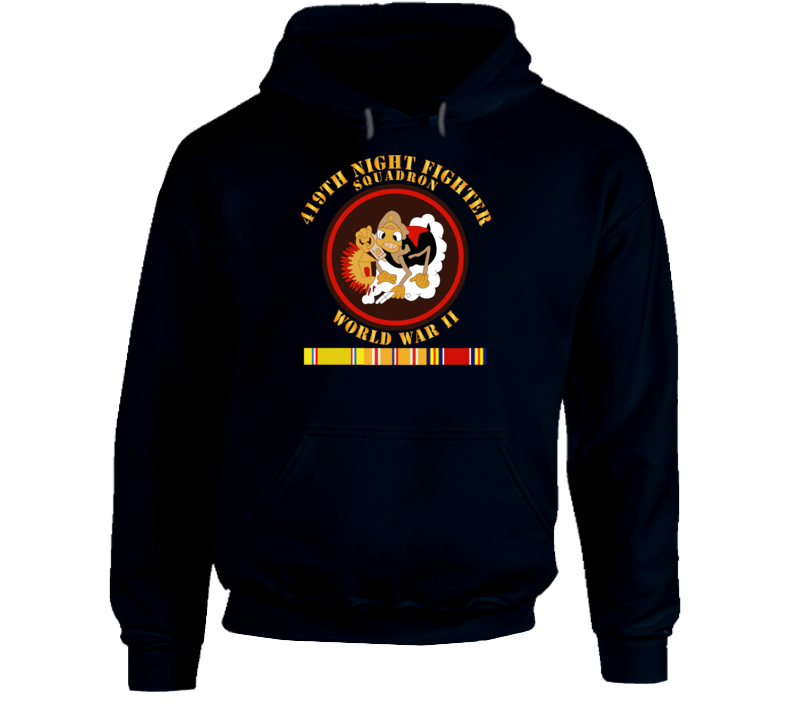 Aac - 419th Night Fighter Squadron - Wwii W Svc Hoodie