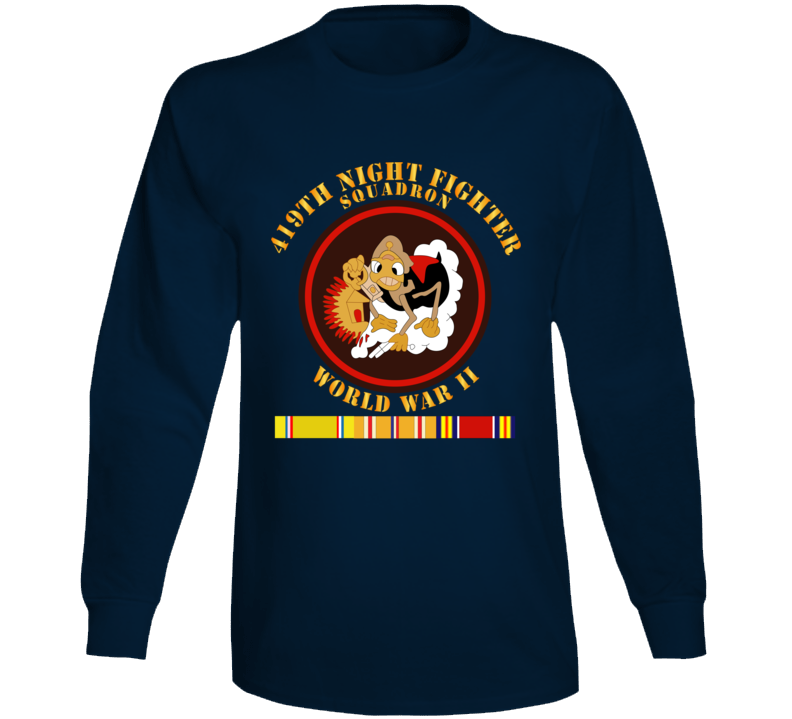 Aac - 419th Night Fighter Squadron - Wwii W Svc Long Sleeve
