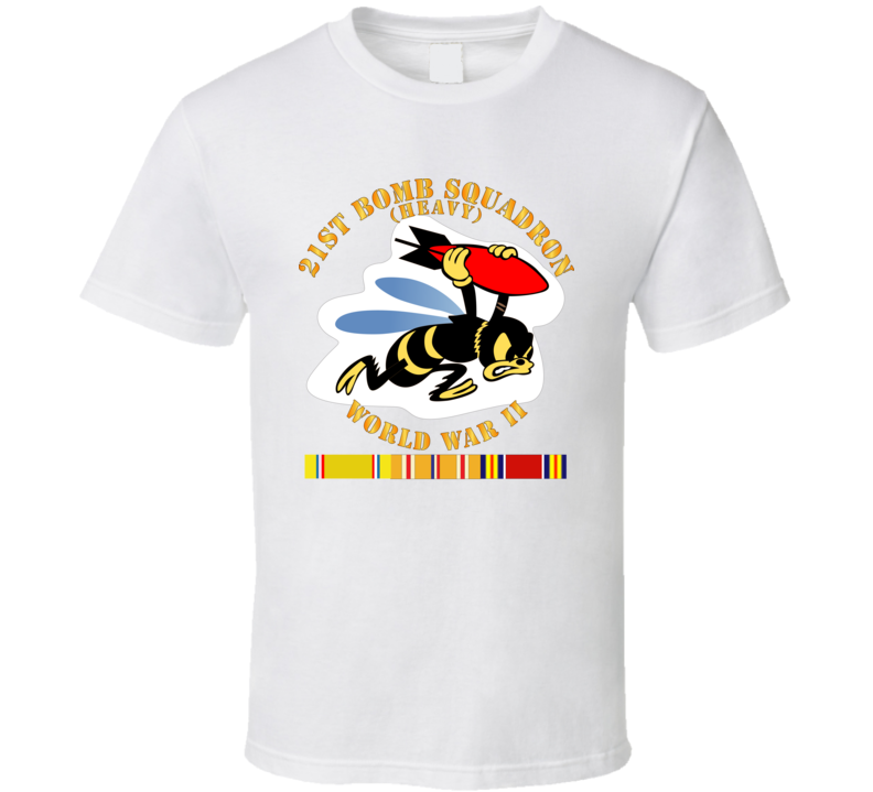 Aac - 21st Bomb Squadron - Wwii W Pac Svc T Shirt