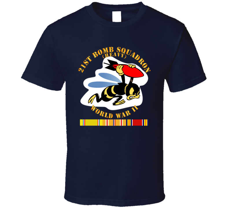 Aac - 21st Bomb Squadron - Wwii W Pac Svc T Shirt