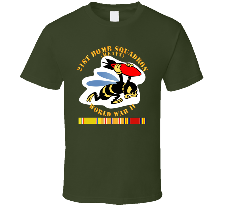 Aac - 21st Bomb Squadron - Wwii W Pac Svc T Shirt