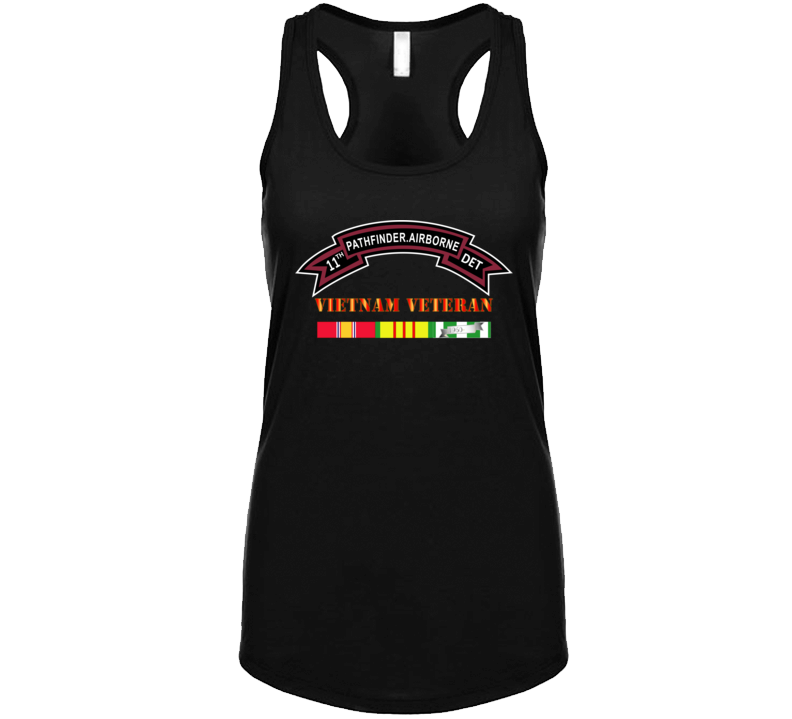 Army -11th Pathfinder Detachment - Vietnam Veteran Ladies Tanktop
