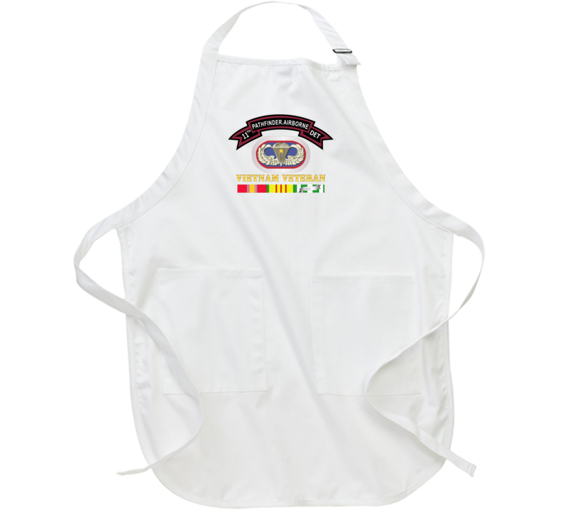 Army -11th Pathfinder Detachment - Vietnam Vet W Abn Badge Cbt Star Apron
