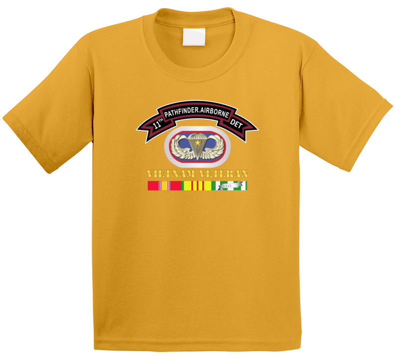 Army -11th Pathfinder Detachment - Vietnam Vet W Abn Badge Cbt Star Kids