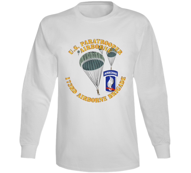 Army - Us Paratrooper - 173rd Airborne Bde Wo Shadow Long Sleeve