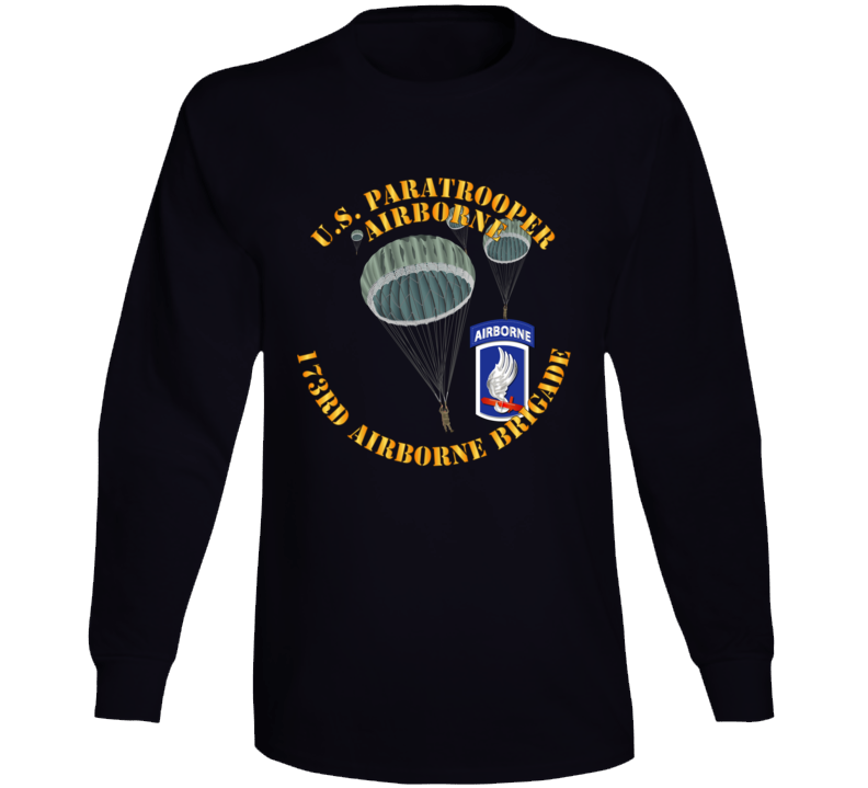 Army - Us Paratrooper - 173rd Airborne Bde Wo Shadow Long Sleeve