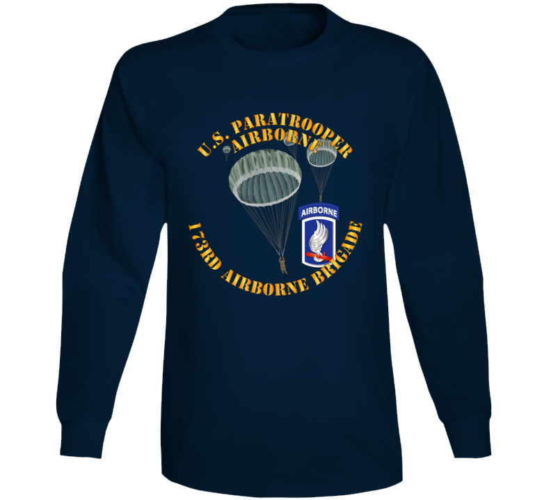 Army - Us Paratrooper - 173rd Airborne Bde Wo Shadow Long Sleeve