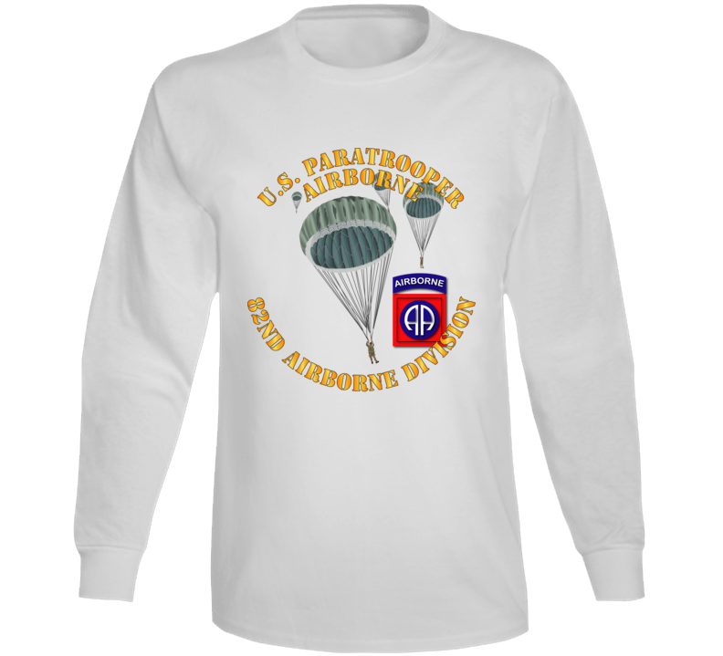 Army - Us Paratrooper - 82nd Wo Shadow Long Sleeve