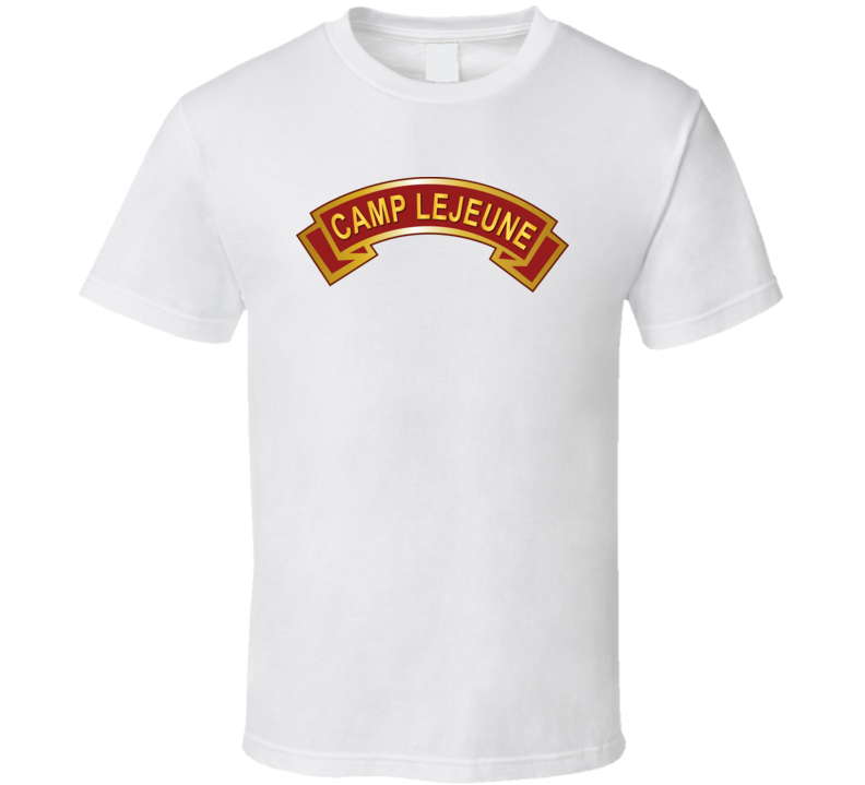 Usmc - Camp Lejune Nc Scroll T Shirt