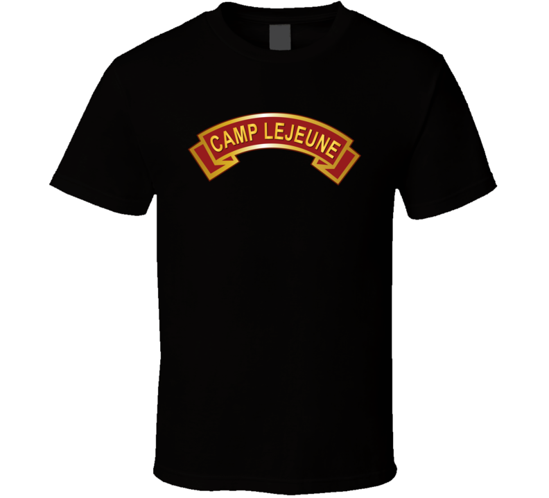 Usmc - Camp Lejune Nc Scroll T Shirt