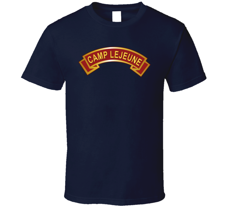 Usmc - Camp Lejune Nc Scroll T Shirt