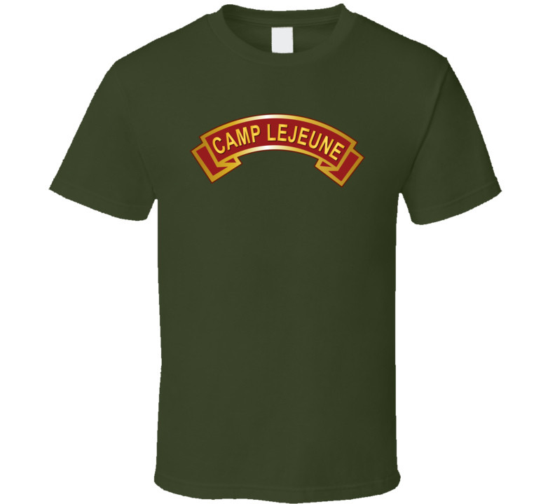 Usmc - Camp Lejune Nc Scroll T Shirt