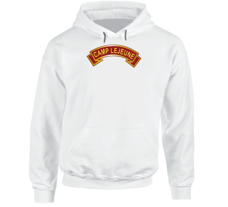 Usmc - Camp Lejune Nc Scroll Hoodie