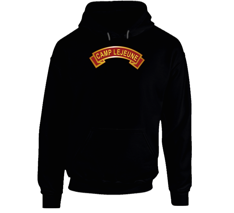 Usmc - Camp Lejune Nc Scroll Hoodie